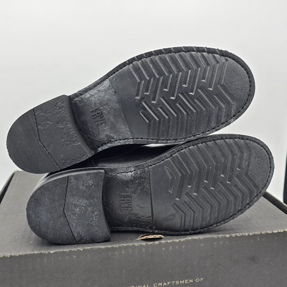 NIB Frye Veronica Flex Botties, Leather Moto Anlke Boots, Black, Women's 6 - Picture 8 of 16